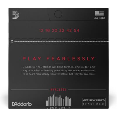 D'Addario NYXL1254 Nickel Wound 12-54 elektromos gitárhúr