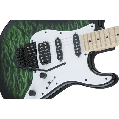 Jackson X Series Signature Adrian Smith SDXQM MN Transparent Green elektromos gitár