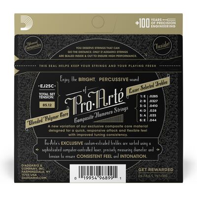 D'Addario EJ25C flamenco klasszikus gitárhúr