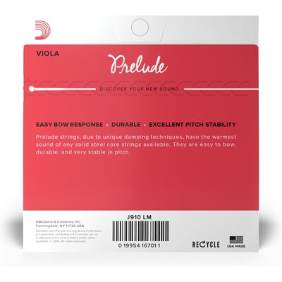 D'Addario J910 Prelude 4/4LM brácsa húrkészlet