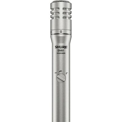 Shure SM81-LC kismembrános kondenzátor hangszermikrofon