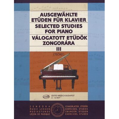 Válogatott etűdök 3 - kotta