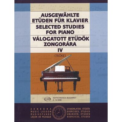 Válogatott etűdök 4 - kotta