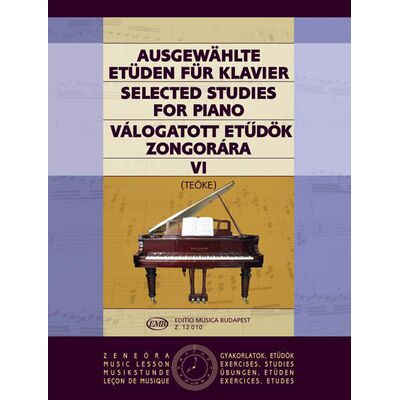 Válogatott etűdök 6 - kotta