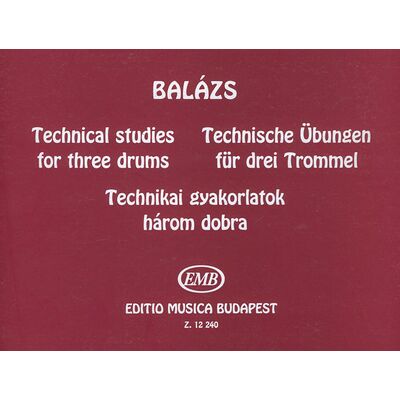 Balázs Oszkár: Technikai gyakorlatok 1 - kotta