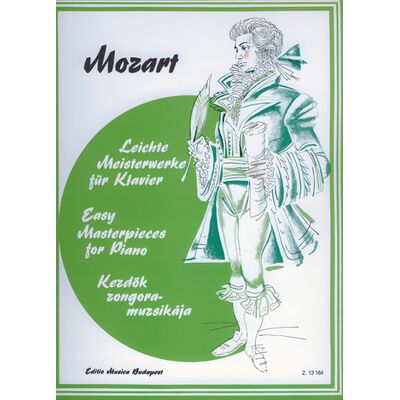 Wolfgang Amadeus Mozart: Kezdők zongoramuzsikája - kotta