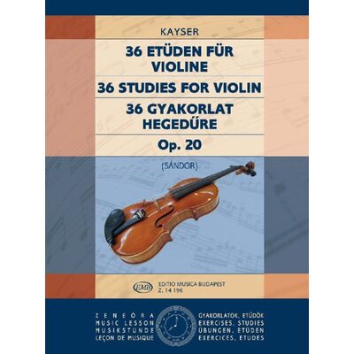Heinrich Ernst Kayser: 36 gyakorlat - kotta