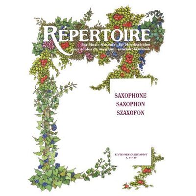 Répertoire zeneiskolásoknak - Szaxofon Szóló - kotta