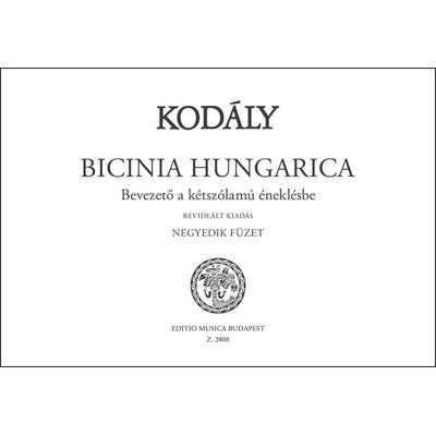 Kodály Zoltán: Bicinia Hungarica 4 - kotta
