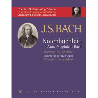Johann Sebastian Bach: 13 könnyű kis zongoradarab - kotta