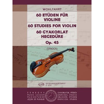 Franz Wohlfahrt: 60 gyakorlat hegedűre - kotta