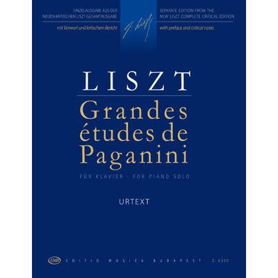 Liszt Ferenc: Paganini-etűdök - kotta