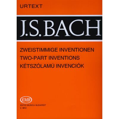 Johann Sebastian Bach: Kétszólamú invenciók - kotta
