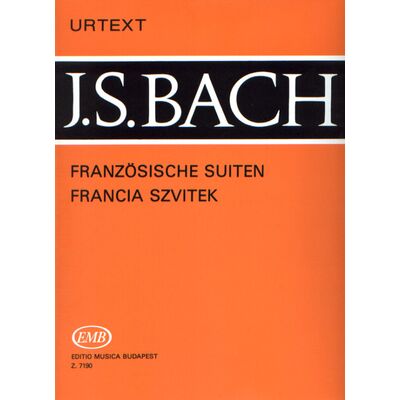 Johann Sebastian Bach: Francia szvitek - kotta