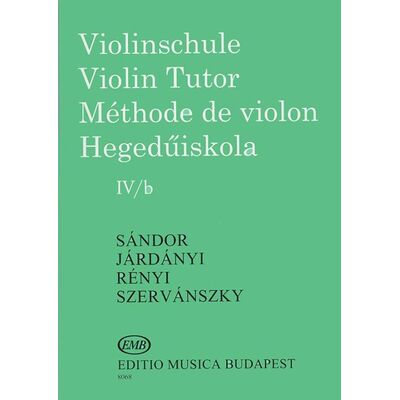 Hegedűiskola 4/b (Járdányi Pál - Szervánszky Endre - Sándor Frigyes - Rényi Albert) - kotta