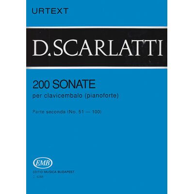 Domenico Scarlatti: 200 Sonate per clavicembalo (pianoforte) 2 - kotta