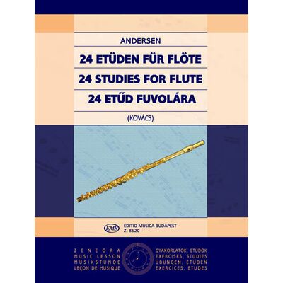 Joachim Andersen: 24 etűd fuvolára - kotta