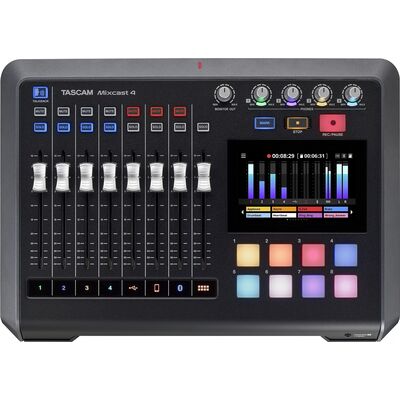 TASCAM Mixcast 4 podcast keverő/hangfelvevő/hangkártya
