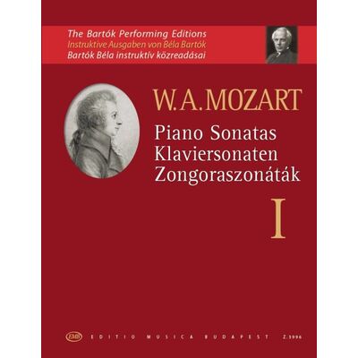 Wolfgang Amadeus Mozart: Zongoraszonáták 1 - kotta