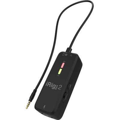 IK Multimedia iRig Pre 2 XLR mikrofon interfész iPhone/iPad/Android/DSLR kamera támogatással