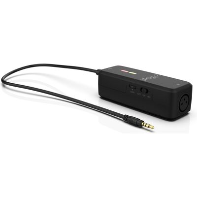 IK Multimedia iRig Pre 2 XLR mikrofon interfész iPhone/iPad/Android/DSLR kamera támogatással