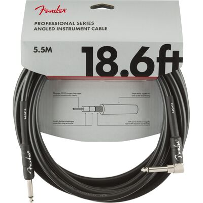 Fender Professional Series 5,5 m Black pipás gitárkábel
