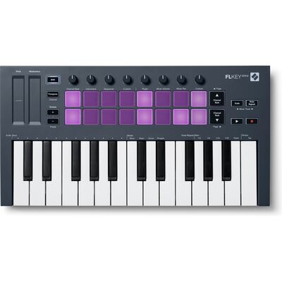 Novation FLkey Mini FL Studio és MIDI kontroller billentyűzet